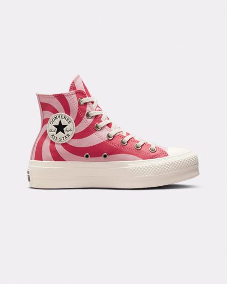 Women's Converse Chuck Taylor All Star Lift Color Candy High Top Platform Shoes Orange Pink | AU 3C619N